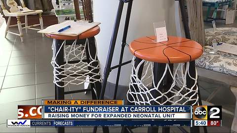 Chair-ity fundraiser at Carroll Hospital