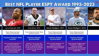 Best NFL Player ESPY Awards from 1993 to 2023