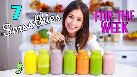 7 SMOOTHIES FOR THE WEEK + 3 DAY VEGAN CHALLENGE!