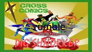 Digitial Colouring of Cross Comics character Pig Shnorker