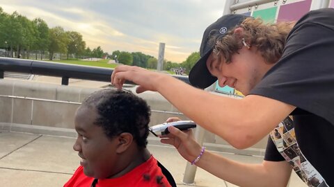 Letting Strangers Cut My Dreads Off!