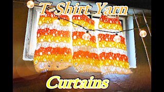 How to Crochet Easy and Fun Curtains with T-Shirt Yarn