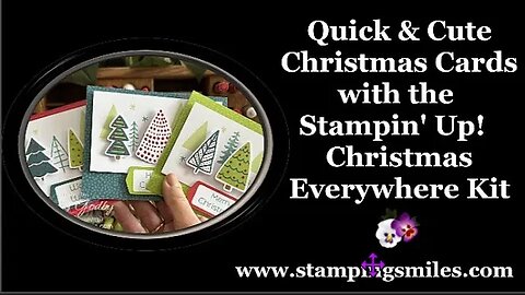 Quick and Cute Christmas Cards with Stampin' Up! Christmas Everywhere Kit