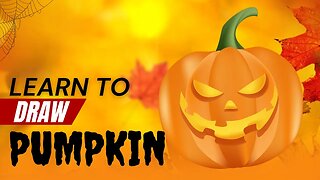 How to Draw a Pumpkin | Easy Kids Drawing | Kids Art Tutorial