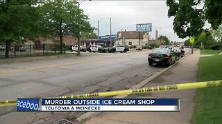 Murder outside a popular ice cream shop