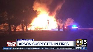 Arson suspected in string of Casa Grande fires