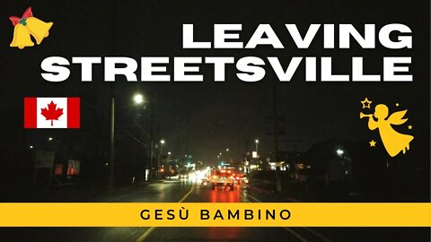 Driving in Streetsville on a December Night - Christmas Carol: "Gesù Bambino" - Canadian Christmas