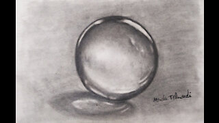 Draw a glass ball