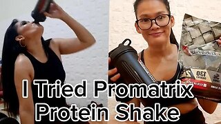 I Tried Promatrix Protein Shake #proteinpowder #homeworkout #fitnessmotivation #fitness