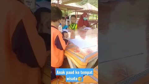 anak paud belajar ke tempat wisata😁#shorts #paud #short #anak #shortvideo #sekolah #tk