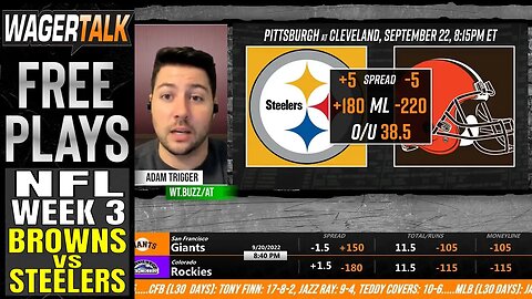 NFL Week 3 Betting Preview | Cleveland Browns vs Pittsburgh Steelers | Picks, Predictions & Odds