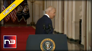 SICK. Biden Turns his Back on the American People after Praising his Botched Withdraw