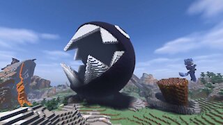 Minecraft Chain Chomp Build - Mario