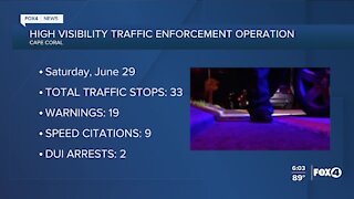 Cape Coral traffic enforcement operation