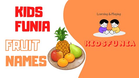 Fruits | Pre School | Learn English Words (Spelling) Video For Kids and Toddlers