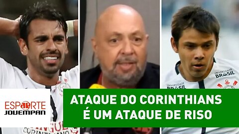"Ataque do Corinthians é um ataque de RISO", dispara narrador
