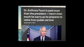 Dr Fauchi Highest Paid FEDERAL employee