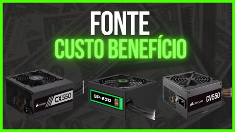 Fonte: 3 Opções de fontes para pc gamer custo beneficio de R$300,00 até R$500,00