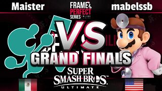 FPS2 Online Grand Finals - mabelssb (Dr. Mario) vs. SSG | Maister (Mr. G&W) - Smash Ultimate