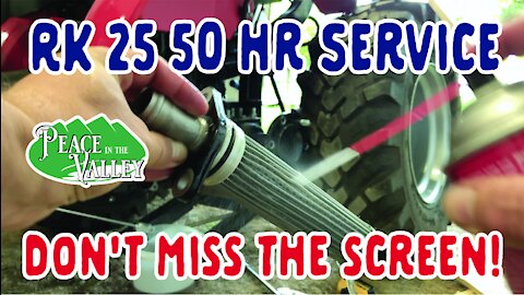 Episode 39: RK25 50 hour service - Don’t FORGET Mesh Screen