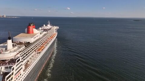 Queen Mary 2 departs NYC for Southampton, UK