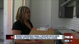 Family moves into new home after Irma destroyed their old one