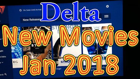Delta Airlines In flight Movies for January 2018 (New Releases)