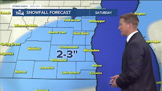 Sunshine with cold air after snow settles Friday