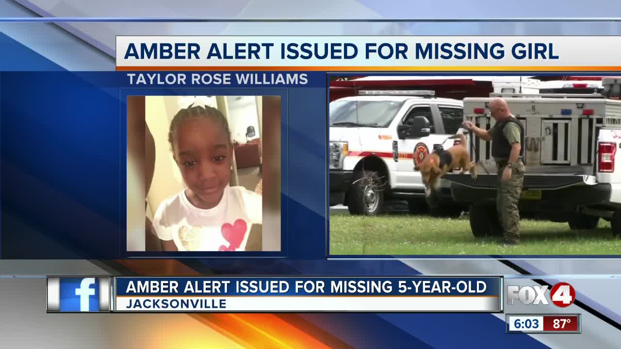 Amber Alert issued for missing Jacksonville 5-year-old