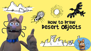 How to Draw Desert Objects