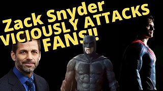 Zack Snyder VICIOUSLY ATTACKS his fans...