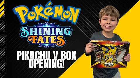 Pokemon Shining Fates Pikachu V Box Opening! Watch @RealPokeMONSTER Reaction To This Awesome Box! 👍