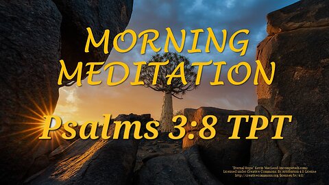 Morning Meditation -- Psalm 3 verse 8 TPT