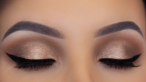 Brown Bronze Eye Makeup Tutorial | Everyday Glam