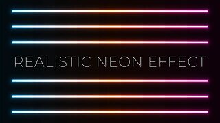 Realistic Neon Light Effect in Adobe Illustrator EPS. 1