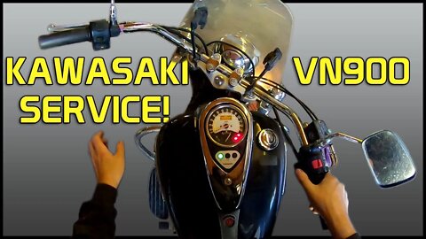 Kawasaki VN900 plugs, oil and oil filter change