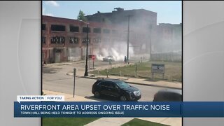 Riverfront area residents upset over traffic noise in neighborhood