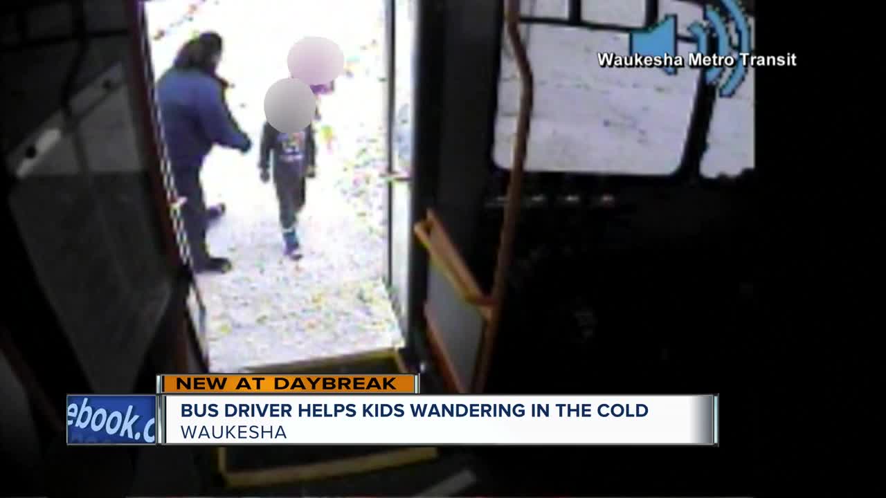 Waukesha bus driver helps kids wandering in the cold