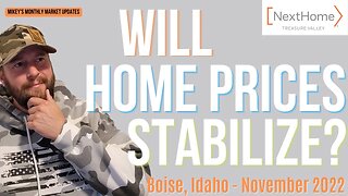 An interesting month in Boise Idaho Real Estate! Nov. 2022