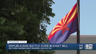 Arizona Republicans battle over budget bill