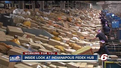 Indianapolis has the second-largest FedEx hub in the U.S. Take a look inside.