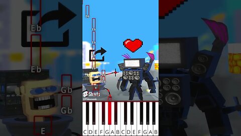 Who Will You Choose Skibidi Toilet Edition (@BigTastyAnimations) - Octave Piano Tutorial