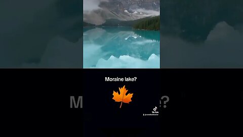 Moraine Lake is a glacially fed lake in Banff National Park #shortsvideo #lakes