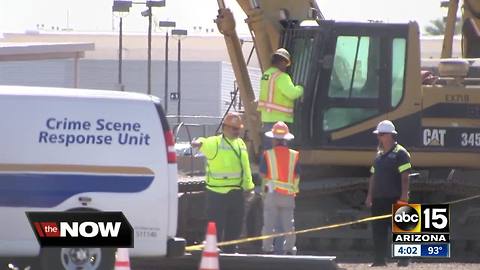 Recovery operation continues for worker after drilling rig topples near Sky Harbor