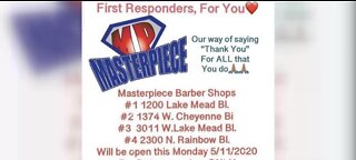 Free haircuts for first responders in Las Vegas