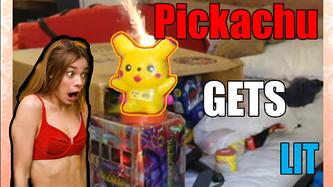 DUDE SETS OFF PIKACHU FIREWORK INSIDE HOUSE