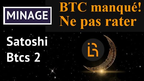 Gagner Crypto Libre Satoshi Btcs Mining Minage Application