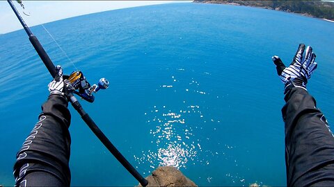 Fishing from a helicopter pad