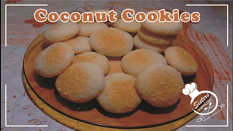 Coconut Cookies | How to Make Coconut Cookies | Coconut Cookies Banane Ka Tarika | Coconut Biscuits