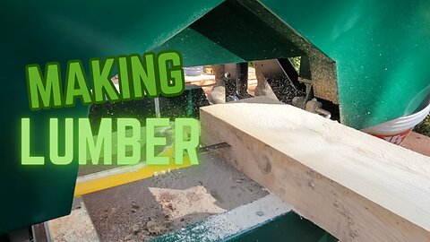 MILLING LUMBER on our SAWMILL as Beginners | Couple builds OFF GRID